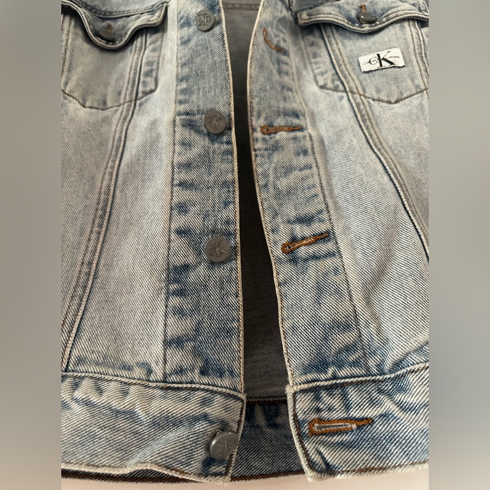 Vintage 90s Calvin Klein Jean Jacket - Small - Picture 5 of 6